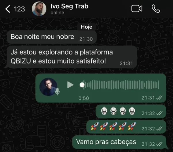 Depoimento de aluno do QBizu Petro